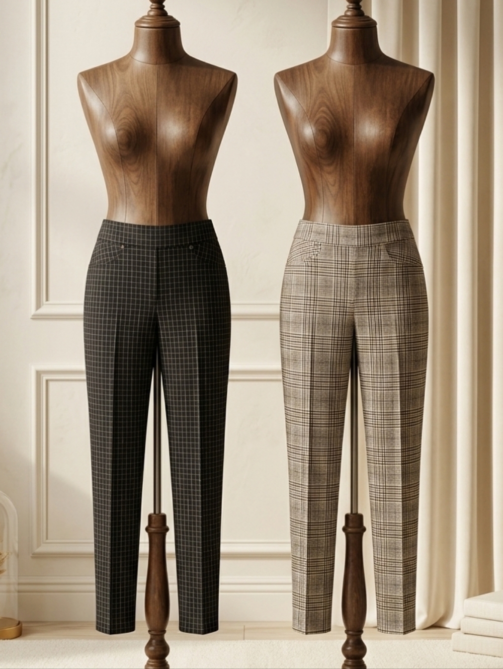 Seven 7 Plaid Pull-On Legging Jeans Slim Sculpting Fit Comfy Chic